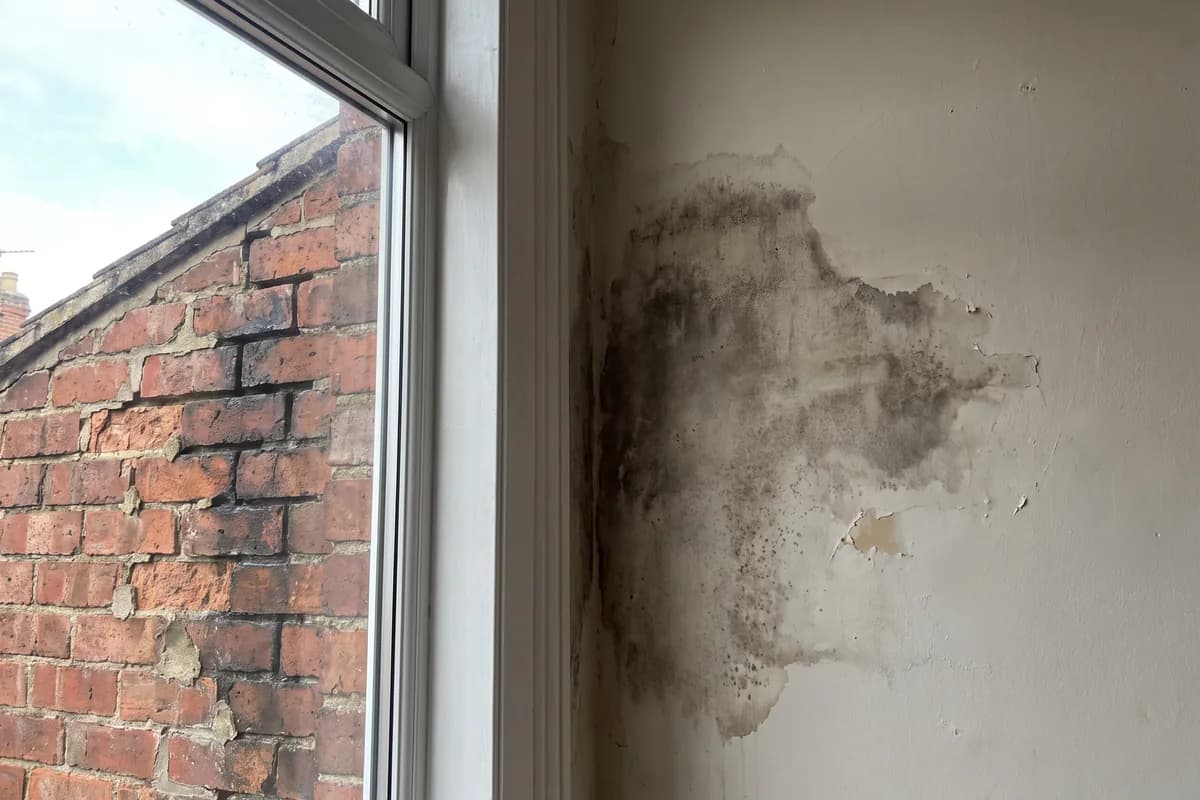 Damp patches appearing inside